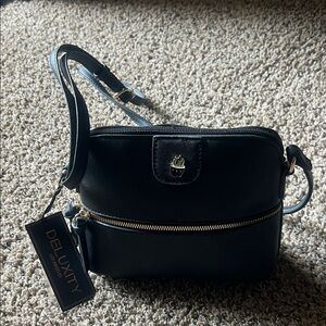 Deluxity Black Hobo Bag
